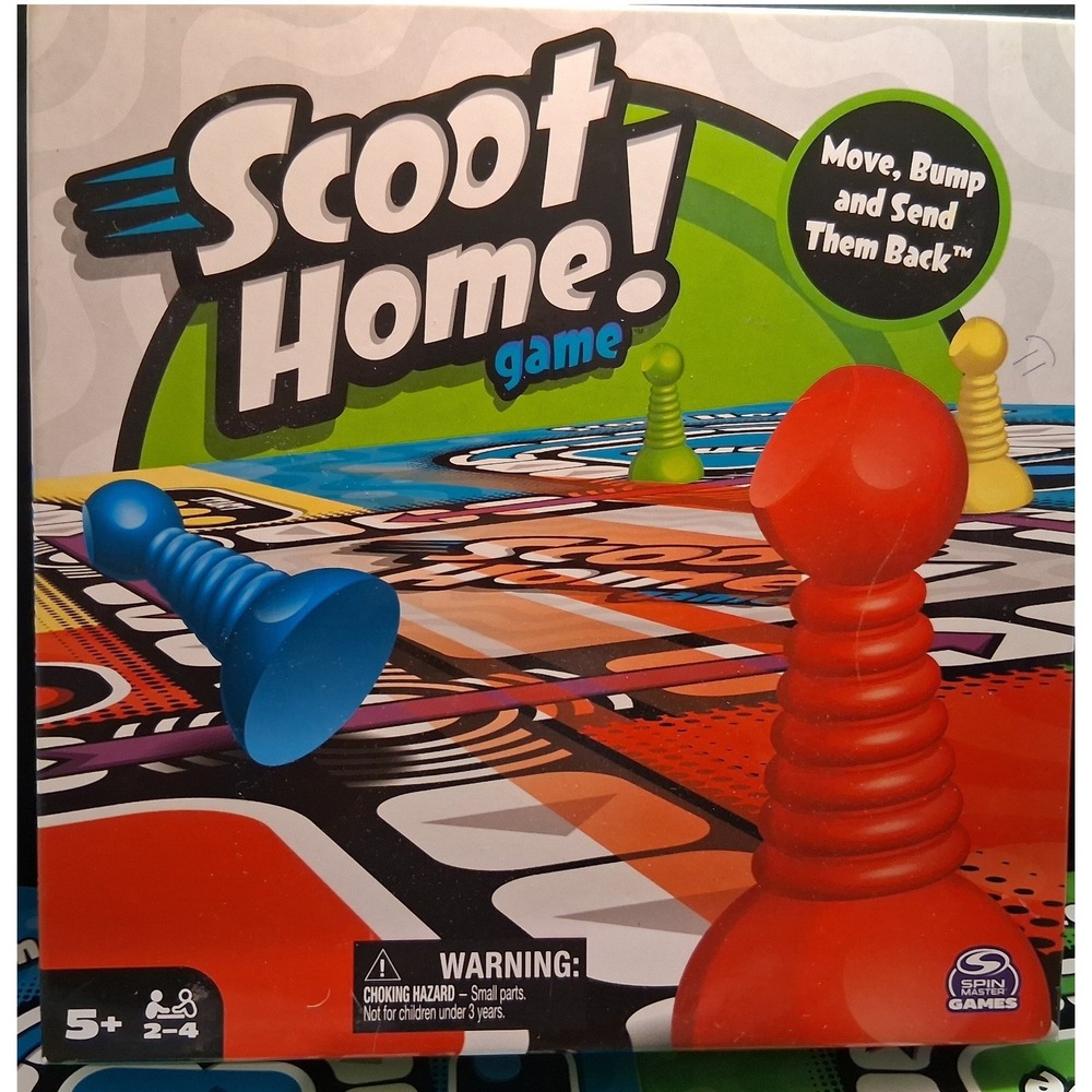 Spin Master Scoot Home Board Game Family Kids Race Strategy Game Ages 5+ Complet